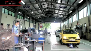 Dây chuyền 5 công đoạn kiểm tra đăng kiểm ô tô