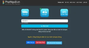 Cách tra phạt nguội ô tô trên website PhạtNguội.vn