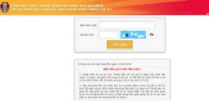 Cách tra phạt nguội ô tô trên website Sở Giao thông Vận tải TP. Đà Nẵng